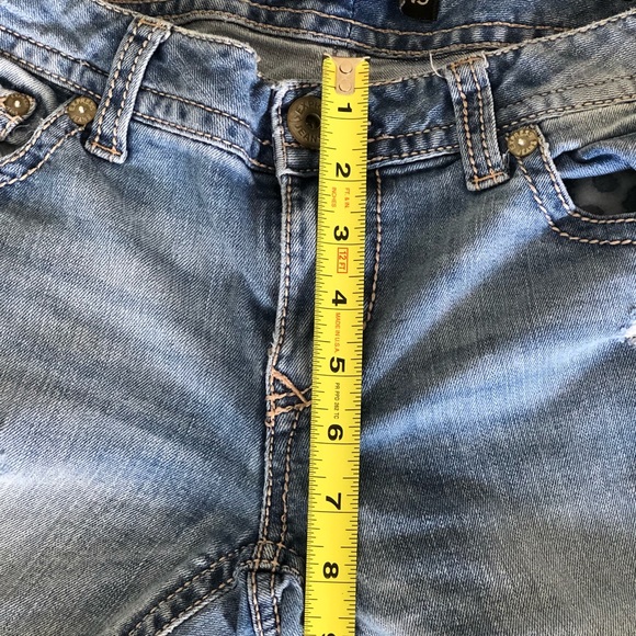 EXPRESS Distressed Jeans Mid Rise - Picture 6 of 8